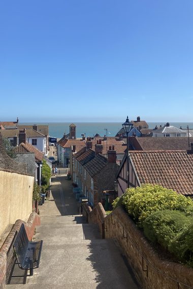 Steps leading to the sea, Aldeburgh